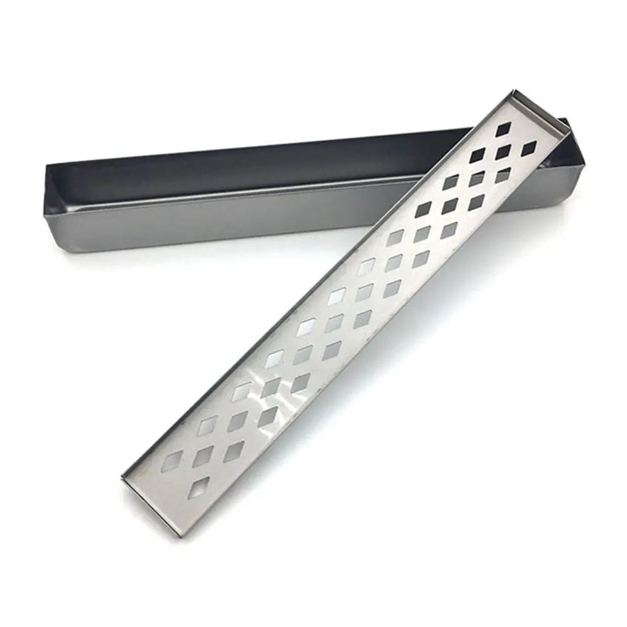 Stainless Steel BBQ Smoker Box for Gas Grills, Silver, 28.4 x 5 x 4 cm
