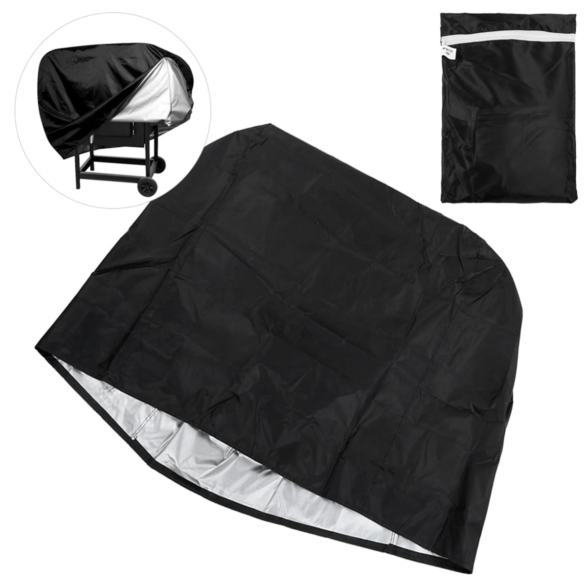 TOPINCN BBQ Cover, Waterproof PVC Grill Protector, 80 x 66 x 100cm