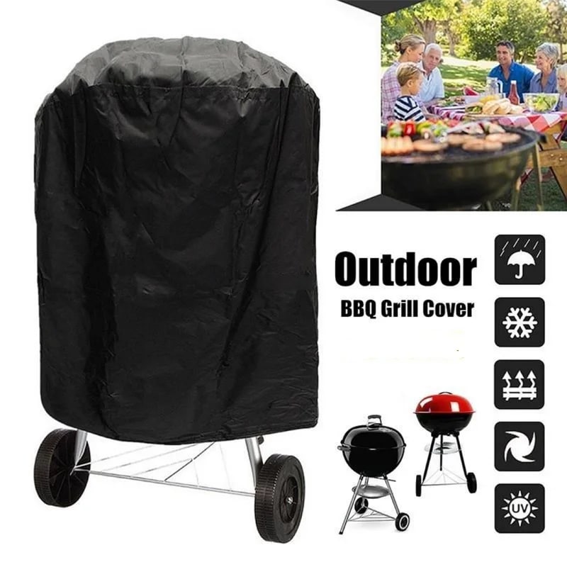 Outdoor BBQ Grill Cover 58 x 77cm Waterproof Fabric Dust Shield AK01