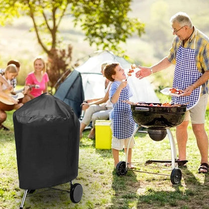 Outdoor BBQ Grill Cover 58 x 77cm Waterproof Fabric Dust Shield AK01