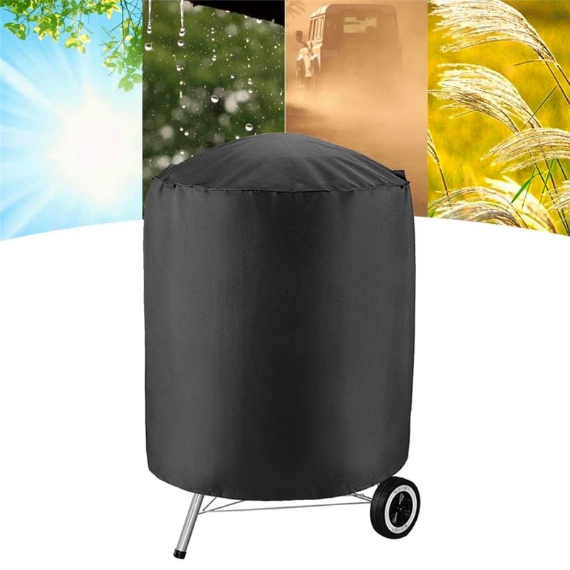 Outdoor BBQ Grill Cover 58 x 77cm Waterproof Fabric Dust Shield AK01
