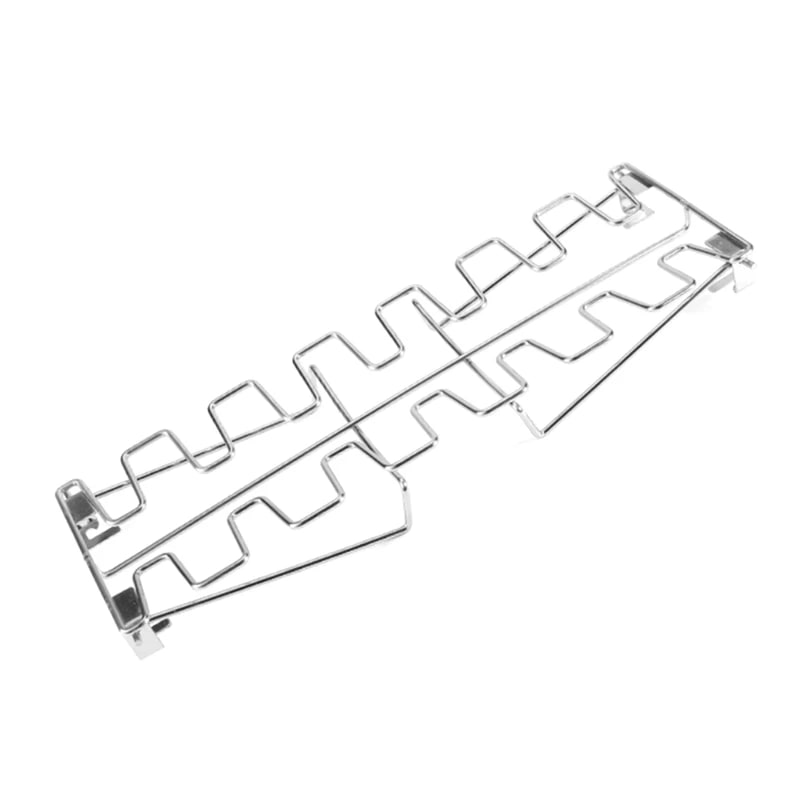 Stainless Steel Chicken Wing and Leg Rack with BBQ Tray, 35cm