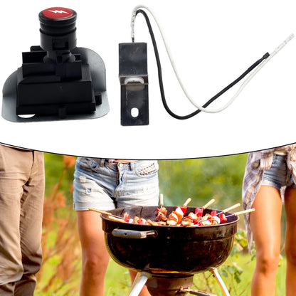 bbqdeals Replacement Ignition Kit with Button and Electrode for Weber Q1200