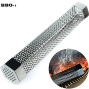 12-Inch Stainless Steel Cold Smoker Tube, 30.2 x 5cm BBQ Smoke Generator