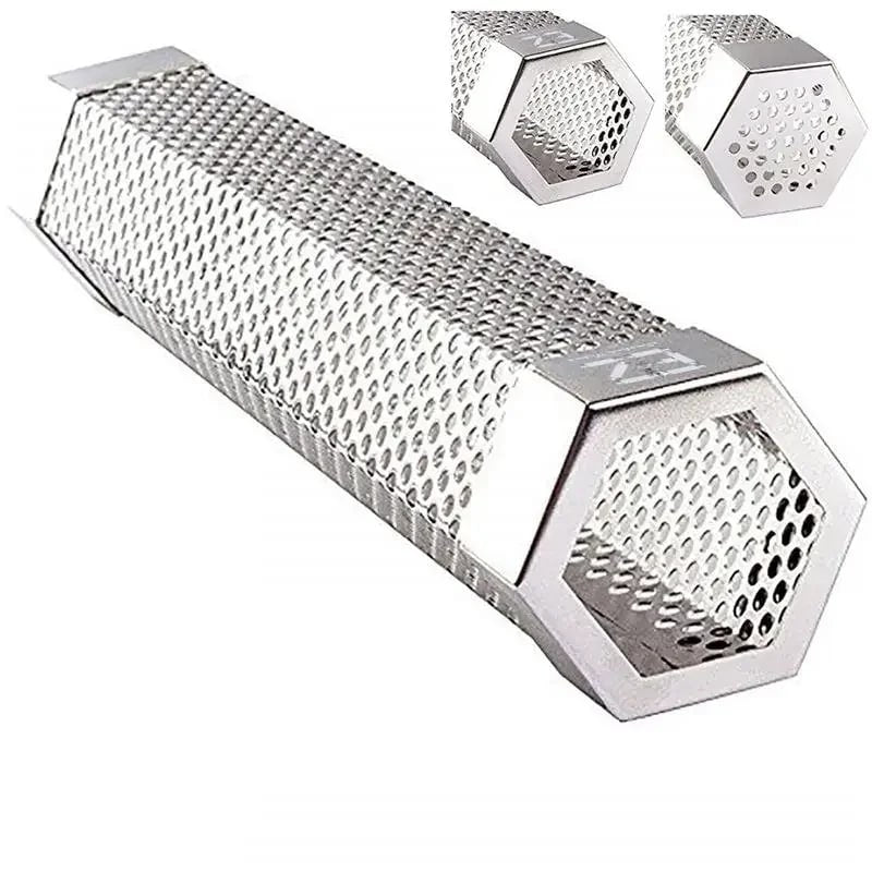 12-Inch Stainless Steel Cold Smoker Tube, 30.2 x 5cm BBQ Smoke Generator