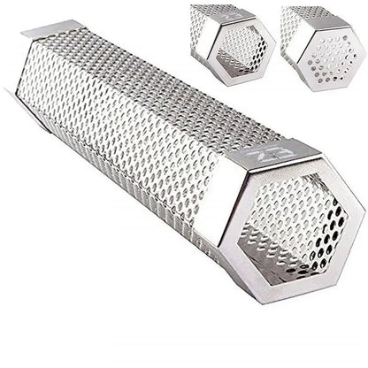 12-Inch Stainless Steel Cold Smoker Tube, 30.2 x 5cm BBQ Smoke Generator
