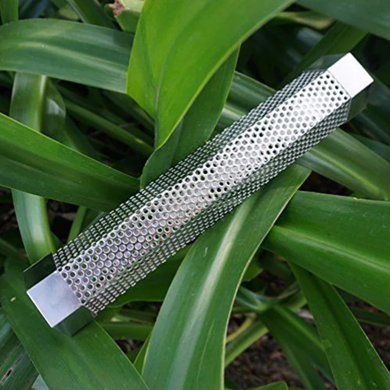 12-Inch Stainless Steel Cold Smoker Tube, 30.2 x 5cm BBQ Smoke Generator