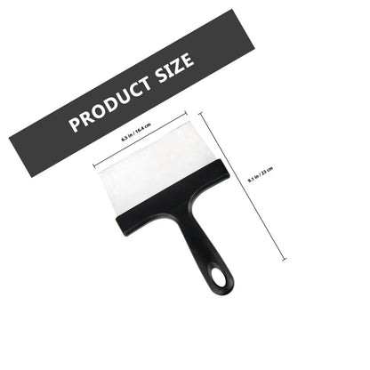 BBQ Grill Scraper, Black Plastic Handle, 23 x 16.4cm Cleaning Tool