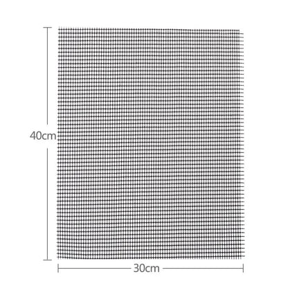 Reusable Black BBQ Grill Mat, Non-Stick Metal Mesh, 40cm Options - 40x30cm