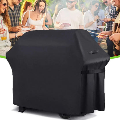 BBQ Cover Black 210D Oxford Cloth Waterproof Grill Barbecue Cover, Multiple Sizes