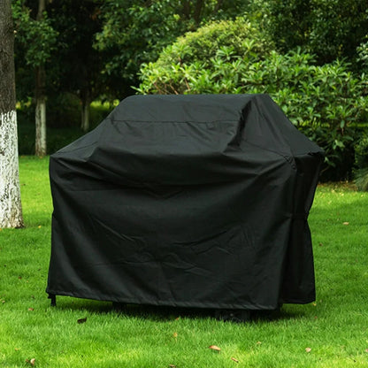 BBQ Cover Black 210D Oxford Cloth Waterproof Grill Barbecue Cover, Multiple Sizes