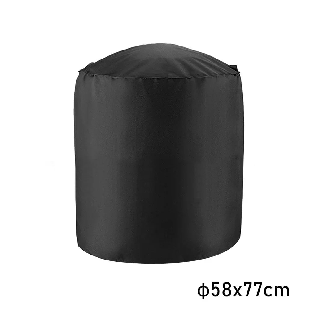 BBQ Cover Black 210D Oxford Cloth Waterproof Grill Barbecue Cover, Multiple Sizes - 58x77cm