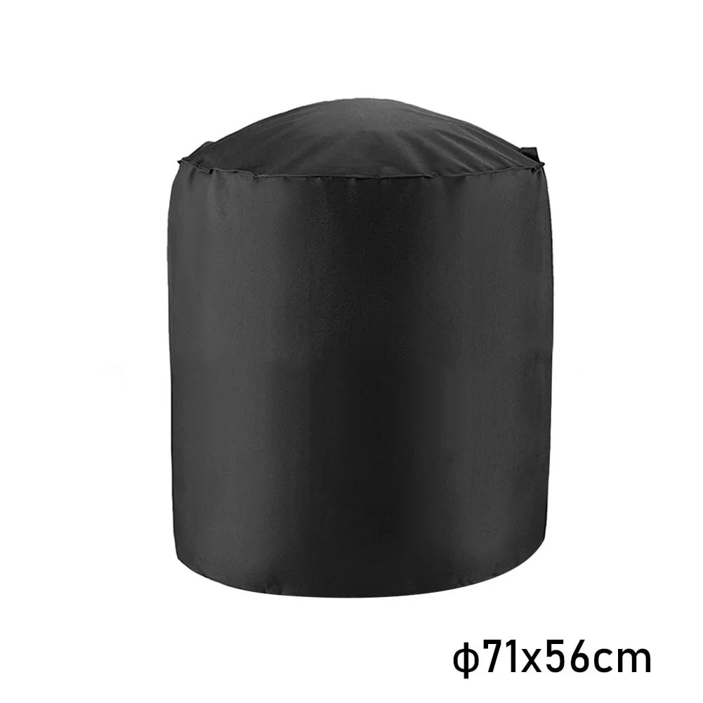 BBQ Cover Black 210D Oxford Cloth Waterproof Grill Barbecue Cover, Multiple Sizes - 71x56cm