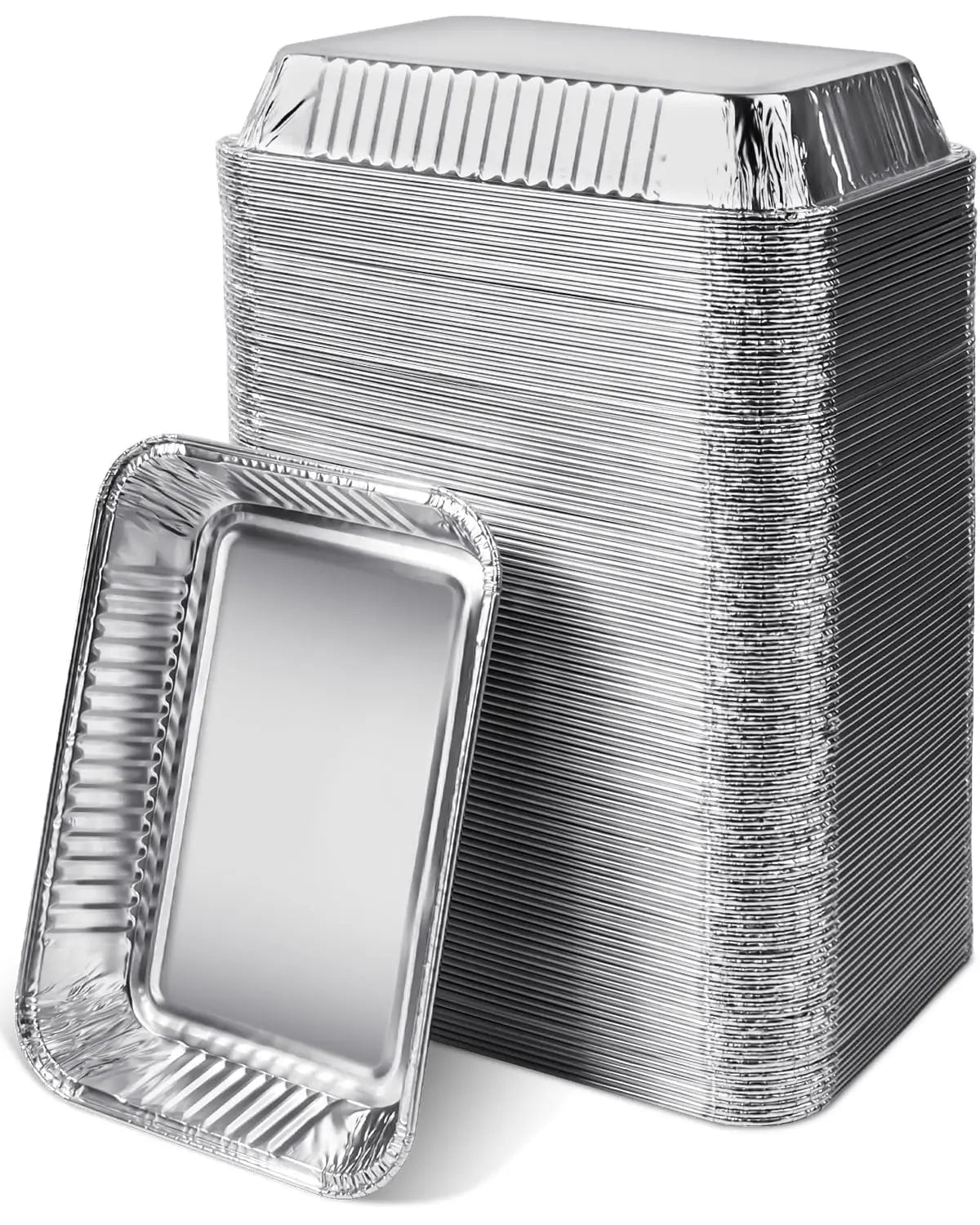 50 Pack Aluminium Foil Grease Trays for Weber 6415 BBQ Grills