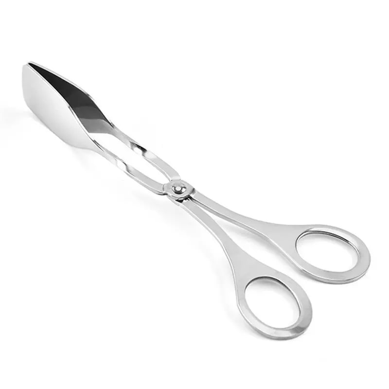 4-Pack Stainless Steel Food Tongs, 18.5cm BBQ Serving Tongs