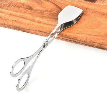 4-Pack Stainless Steel Food Tongs, 18.5cm BBQ Serving Tongs