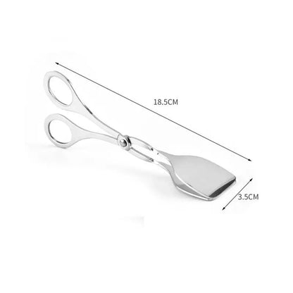 4-Pack Stainless Steel Food Tongs, 18.5cm BBQ Serving Tongs