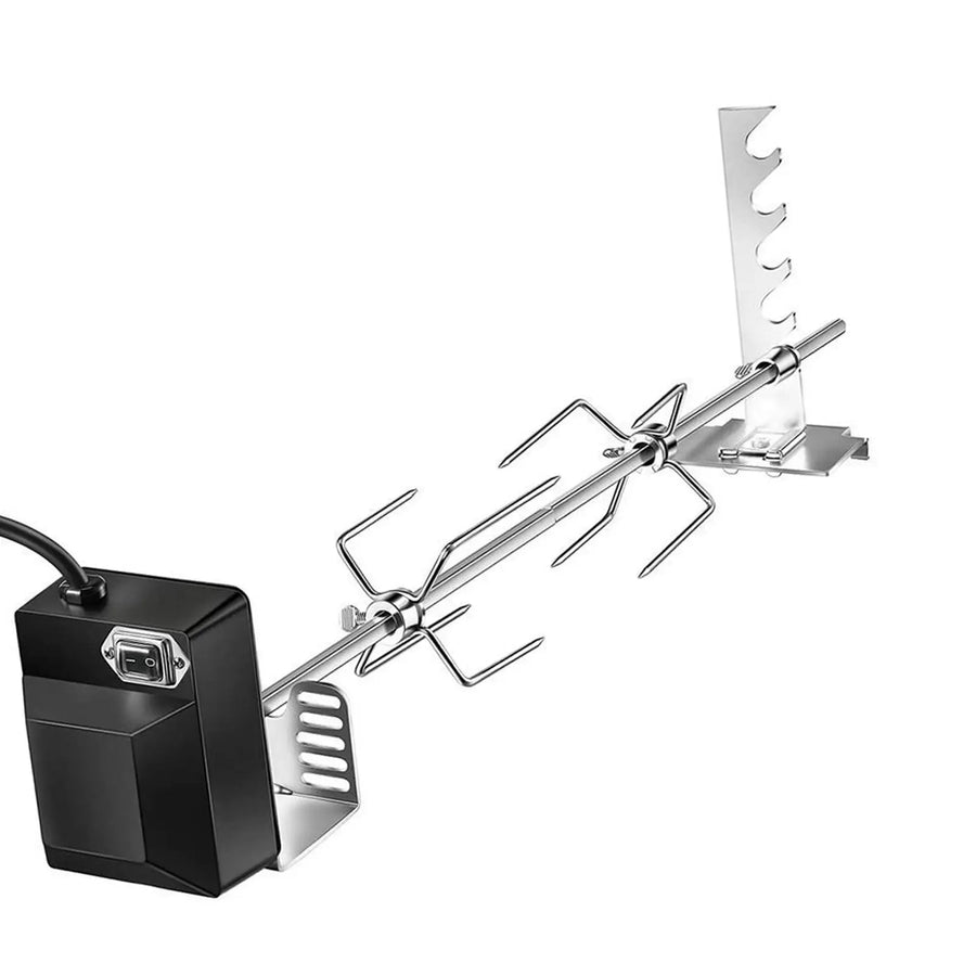Kesoto BBQ Rotisserie Kit, 68cm Metal Spit Rod, 4W EU Plug Motor
