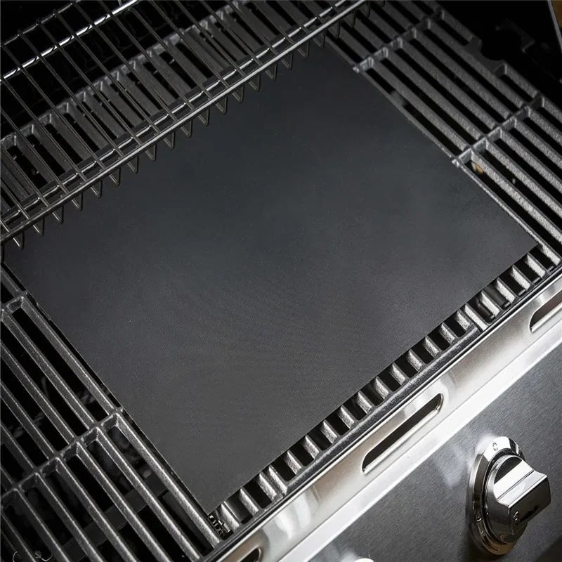 Non-Stick BBQ Grill Mat 40 x 33cm Fabric Cooking Sheet, 1 or 5 Pack