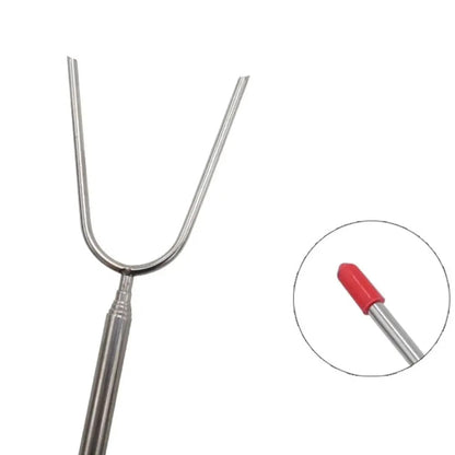 Telescopic BBQ Forks, 2-Piece Stainless Steel Roasting Sticks, 115cm