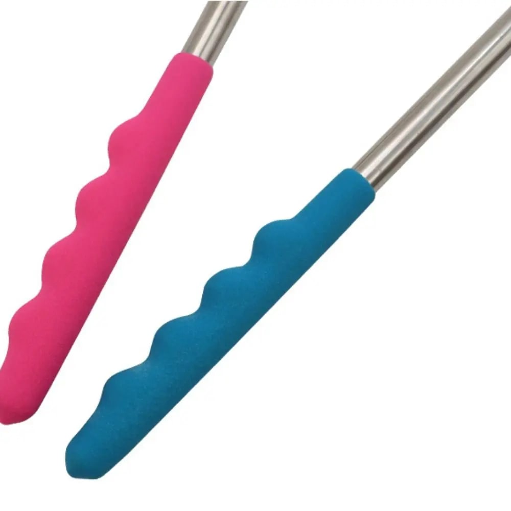 Telescopic BBQ Forks, 2-Piece Stainless Steel Roasting Sticks, 115cm