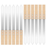 Koobideh Kebab Skewers, Stainless Steel, Wooden Handle, 410 x 23 x 2mm