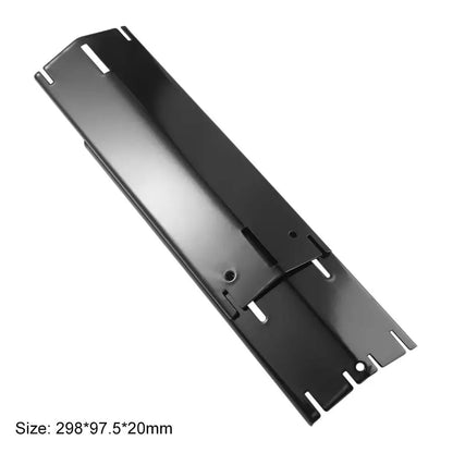 Adjustable BBQ Grill Heat Tent Replacement Heat Plate, Enamel, 298 x 97.5 x 20mm