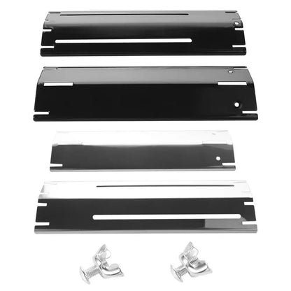 Adjustable BBQ Grill Heat Tent Replacement Heat Plate, Enamel, 298 x 97.5 x 20mm
