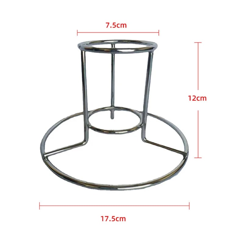 Stainless Steel Beer Can Chicken Grill Stand, 17.5cm BBQ Roasting Rack