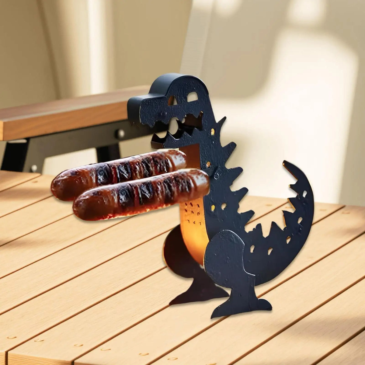 Metal BBQ Sausage Holder for Grill, Hot Dog Rack, Approx. 15cm