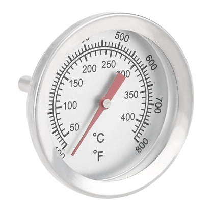 BBQ Grill Temperature Gauge, Stainless Steel, 50 to 400°C / 100 to 800°F