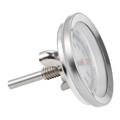 BBQ Grill Temperature Gauge, Stainless Steel, 50 to 400°C / 100 to 800°F