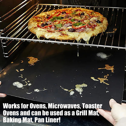 Non-Stick Fibreglass Grill Mat, Reusable Oven Liner, 33 x 40cm or 50 x 40cm