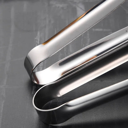 304 Stainless Steel Barbecue Tongs with Serrated Gripping Ends, 19.3-29cm Sizes