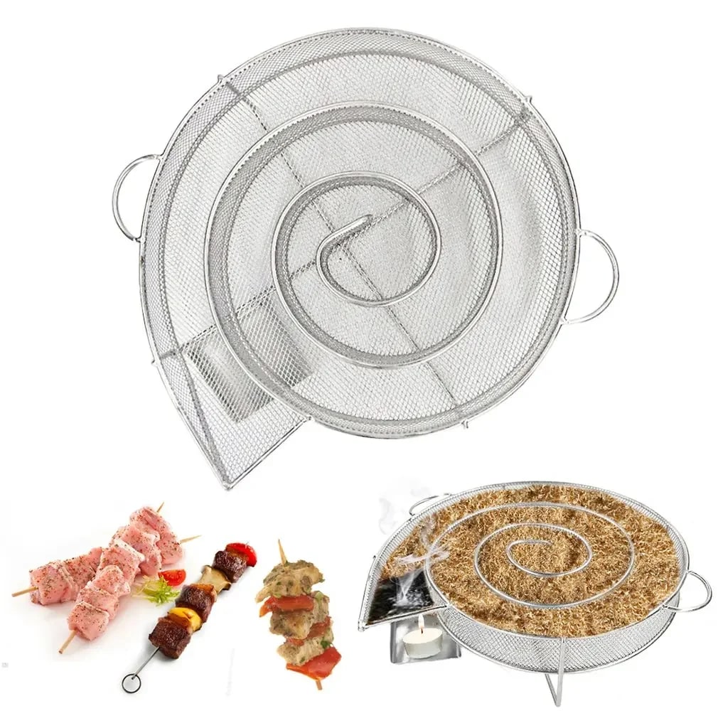Cold Smoke Generator for BBQ, Stainless Steel Wire Mesh, Multiple Sizes