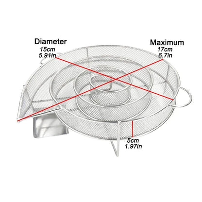 Cold Smoke Generator for BBQ, Stainless Steel Wire Mesh, Multiple Sizes