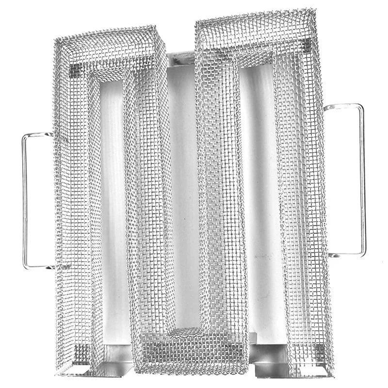 Cold Smoke Generator for BBQ, Stainless Steel Wire Mesh, Multiple Sizes - 22.5 x 17.5 x 4.5cm