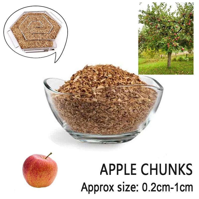BBQ Smoking Wood Chips 125g Apple, Hickory, Oak or Cherry