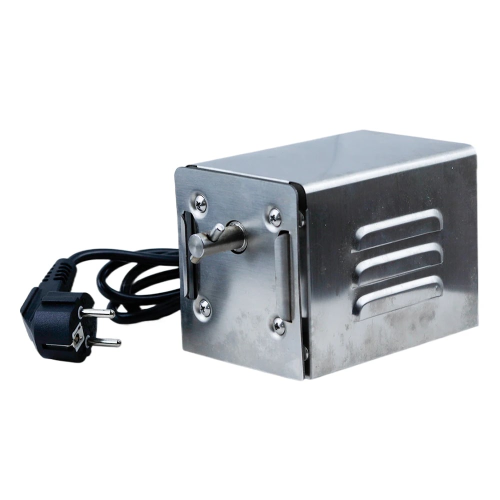 Automatic Rotating BBQ Grill Motor BBQ-128M, Stainless Steel, 110V or 220V