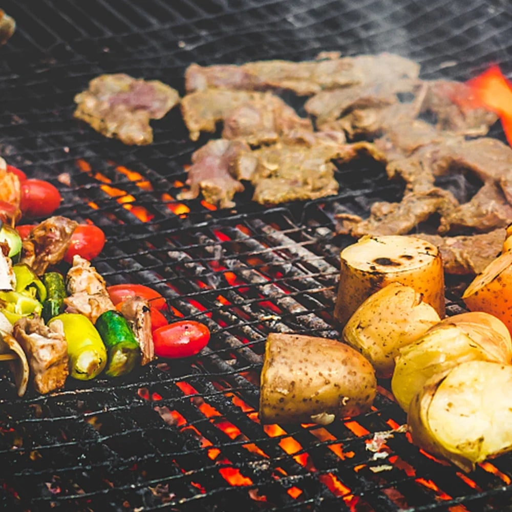 Non-Stick BBQ Grill Mesh Pad, Reusable High-Temperature Sheet, Black, 40x30cm or 20x30cm