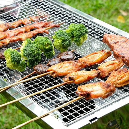 Metal BBQ Grill Mesh 50 x 38cm for Charcoal Barbecues, Vegetables and Seafood
