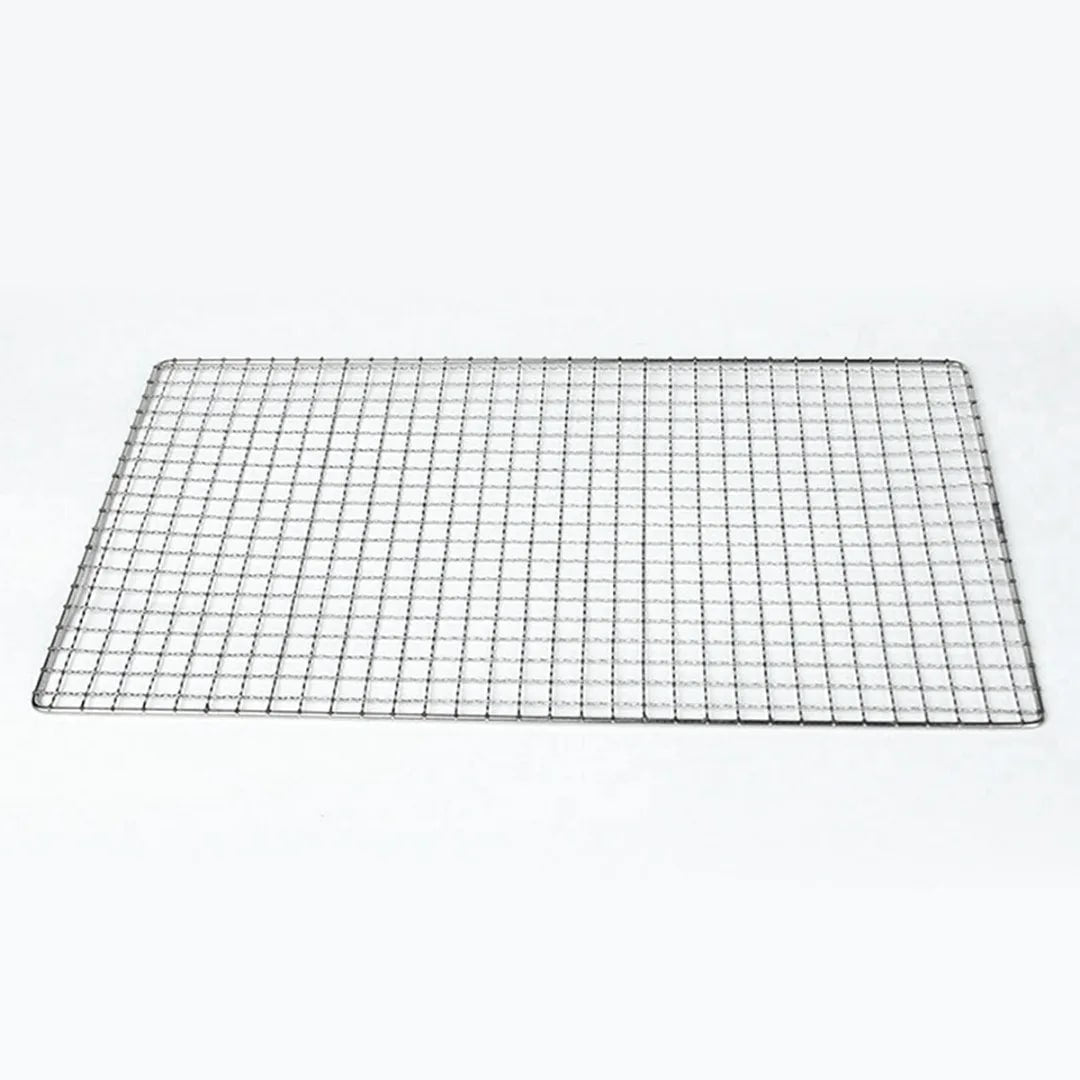 Metal BBQ Grill Mesh 50 x 38cm for Charcoal Barbecues, Vegetables and Seafood
