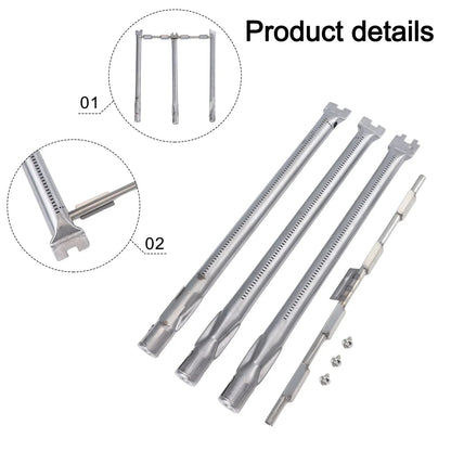 Grill Burner Set for Weber GS4, Spirit II and Spirit Series Gas Grills, 4 Pieces