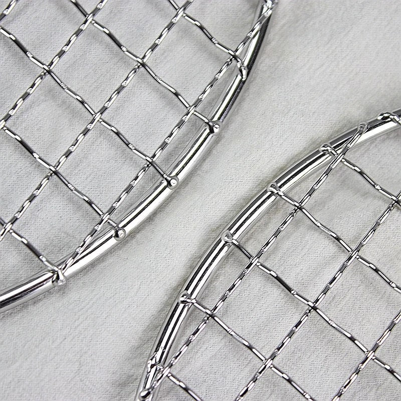 Stainless Steel 304 Round BBQ Charcoal Grate, 1cm Mesh, 16.5-33cm