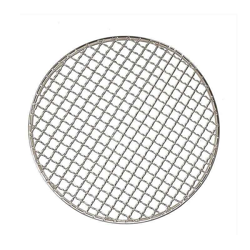 Stainless Steel 304 Round BBQ Charcoal Grate, 1cm Mesh, 16.5-33cm - 20CM Diameter