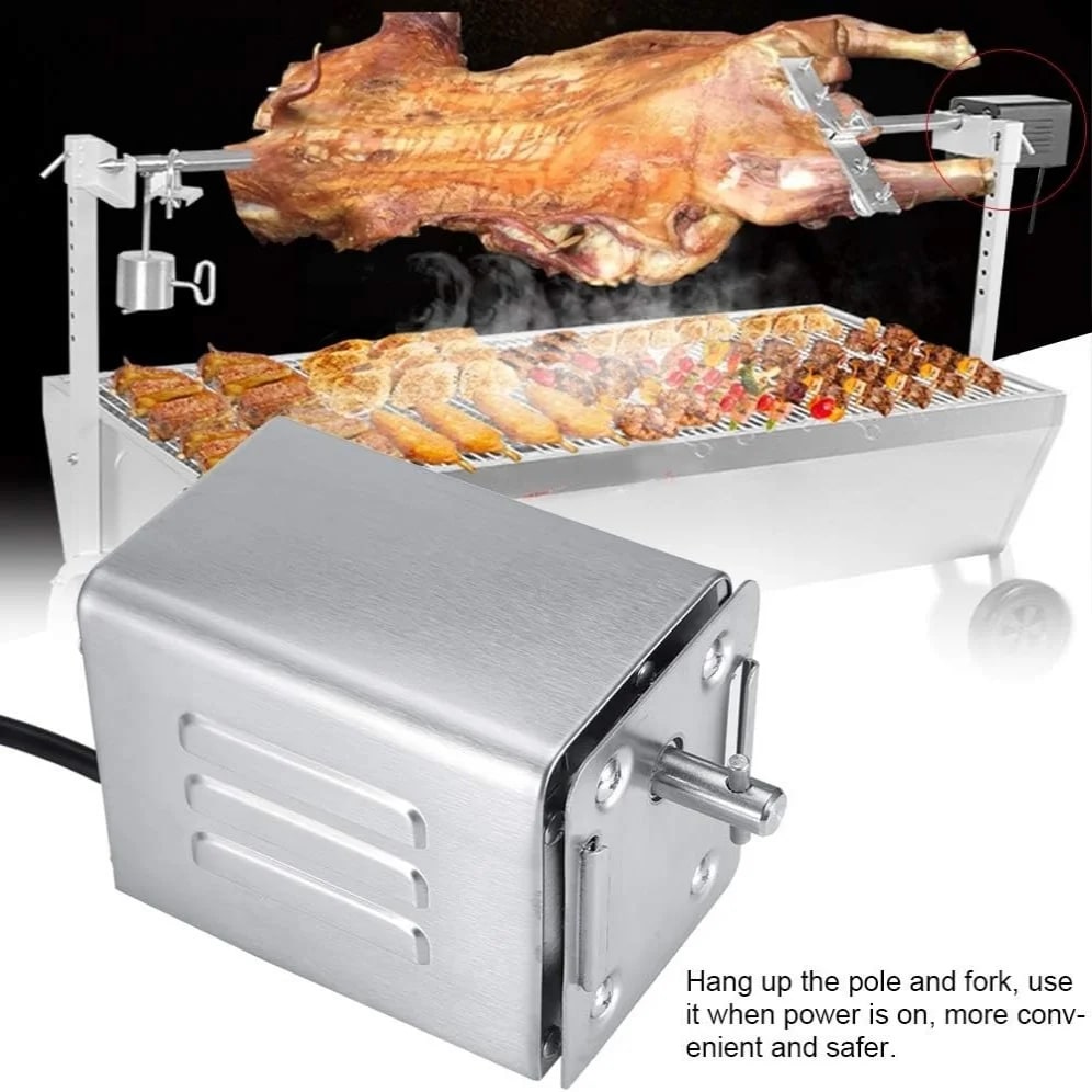 Electric BBQ Rotisserie Motor, 15W, 30-50kgF, EU 220V Plug