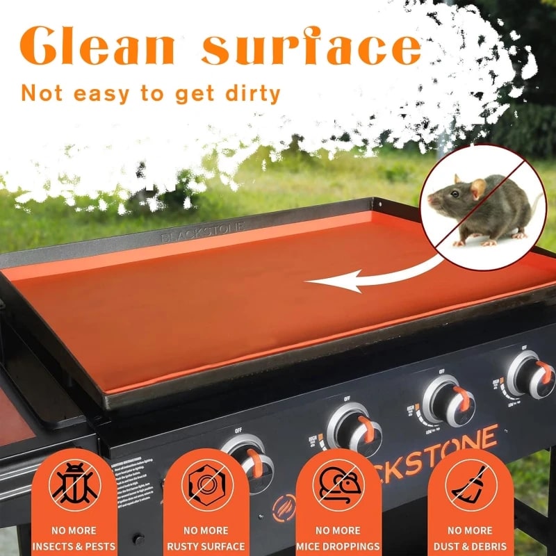 Rubber Griddle Mat BBQ Protective Pad for Cooking and Barbecue, 17, 22, 28 or 36 inch
