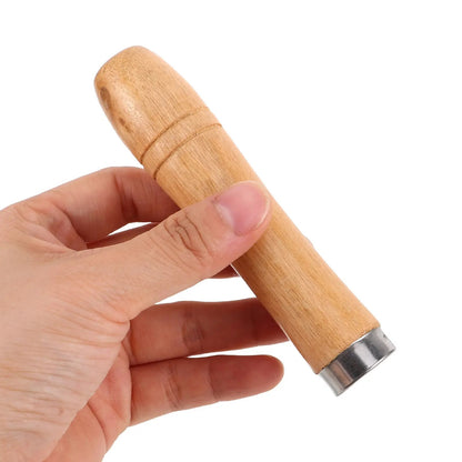 20-Piece Wooden BBQ Skewer Replacement Handles, Brown, 9cm, 4mm Hole