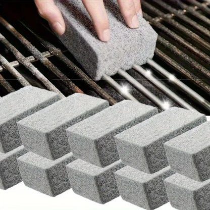 Grill Cleaning Brick Pumice Stone 10 x 6 x 2cm High-Pressure Sponge BBQ Grate Cleaner