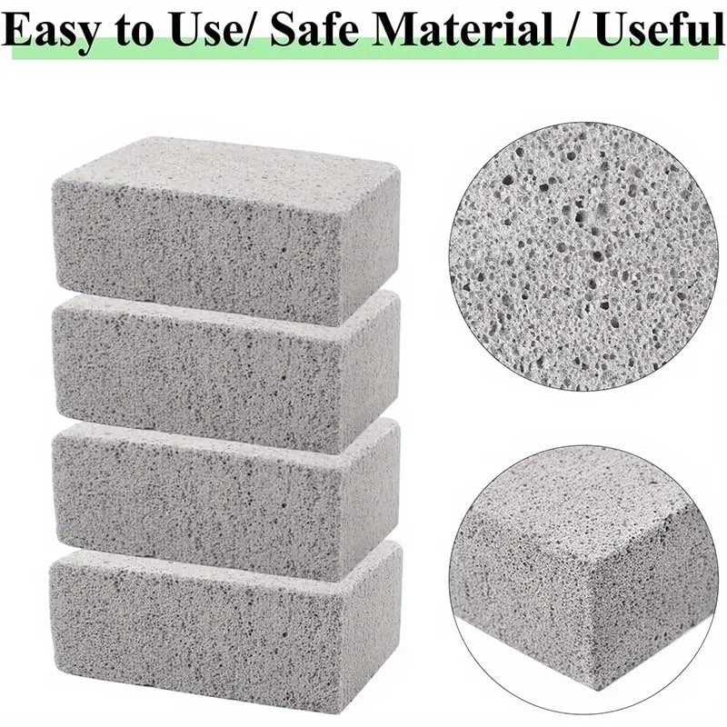 Grill Cleaning Brick Pumice Stone 10 x 6 x 2cm High-Pressure Sponge BBQ Grate Cleaner